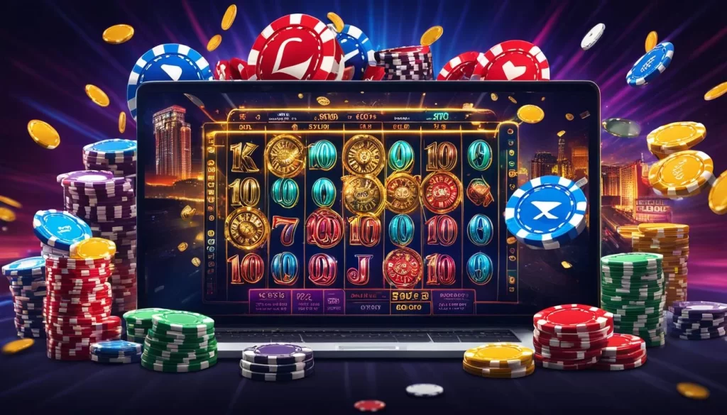 Màn hình máy tính hiển thị giao diện cá cược trực tiếp của vn84